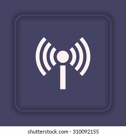 The wireless network. icon. vector design