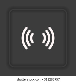 The wireless network. icon. vector design