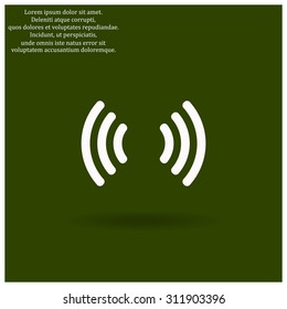 The wireless network. icon. vector design