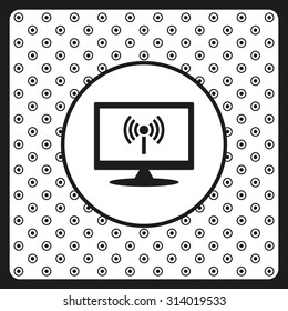The wireless network. icon. vector design
