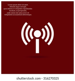 The wireless network. icon. vector design