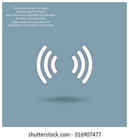 The wireless network. icon. vector design