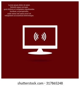 The wireless network. icon. vector design
