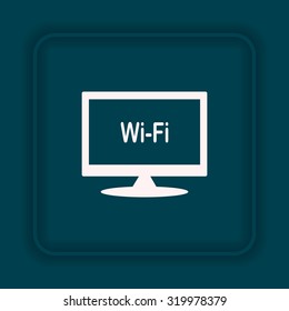 The wireless network. icon. vector design