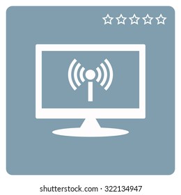 The wireless network. icon. vector design