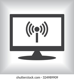 The wireless network. icon. vector design