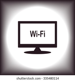 The wireless network. icon. vector design