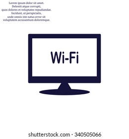 The wireless network. icon. vector design