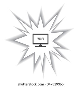 The wireless network. icon. vector design