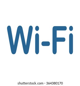 The wireless network icon, vector illustration. Flat design style