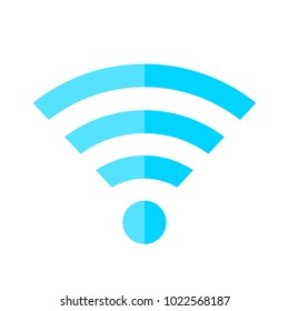 Wireless network internet connectivity symbol isolated on white background