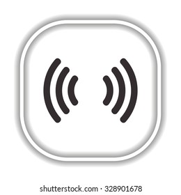 The wireless network.  Modern design flat style icon