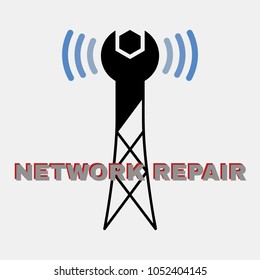 Wireless network repair logo