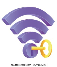 Wireless Network Symbol, icon , illustrations