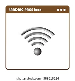 Wireless Network Symbol, landing page icon