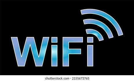 Wireless Network Symbol, Wifi sign for wireless connection, data transfer and communication