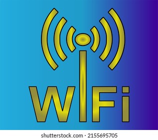 Wireless Network Symbol, Wifi sign for wireless connection, data transfer and communication
