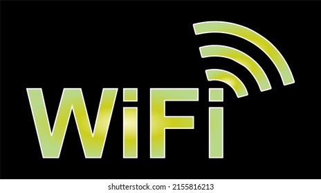 Wireless Network Symbol, Wifi sign for wireless connection, data transfer and communication