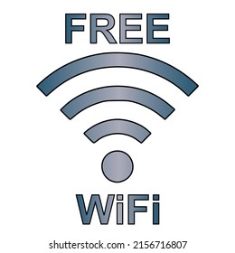 Wireless Network Symbol, Wifi sign for wireless connection, data transfer and communication