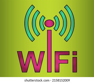 Símbolo de red inalámbrica, señal Wifi para conexión inalámbrica, transferencia de datos y comunicación