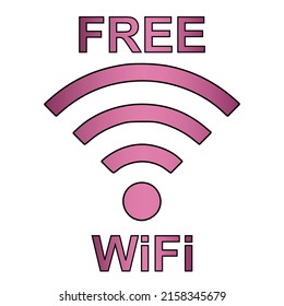 Símbolo de red inalámbrica, señal Wifi para conexión inalámbrica, transferencia de datos y comunicación