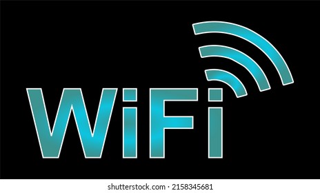 Wireless Network Symbol, Wifi sign for wireless connection, data transfer and communication
