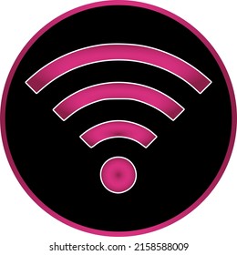 Wireless Network Symbol, Wifi sign for wireless connection, data transfer and communication