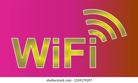 Wireless Network Symbol, Wifi sign for wireless connection, data transfer and communication