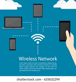 wireless network vector