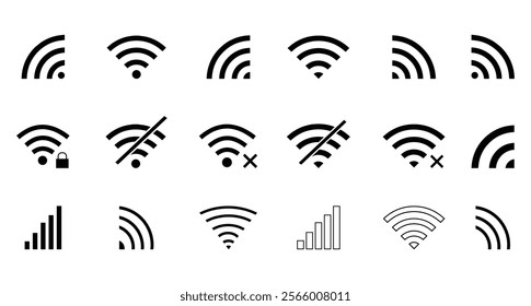 Wireless and Network vector icon design