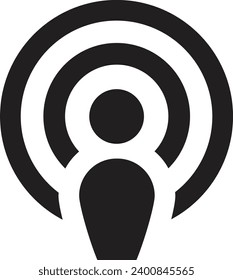 Wireless and Network vector line icon set.