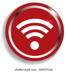 Wireless Network wifi icon, vector illustration