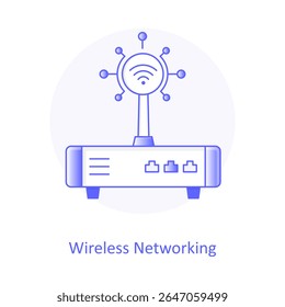 Wireless Networking Icon, WiFi Connection, Internet Signal, Wireless Router, Network Signal, Wireless Technology, Signal Tower, Wifi Router Icon