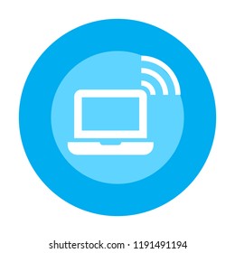 wireless notebook vector icon