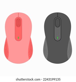 Wireless optical compact computer mouse