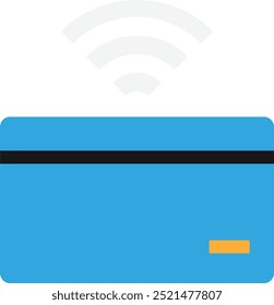 Wireless Payment Method Icon Vector Flat Illustration