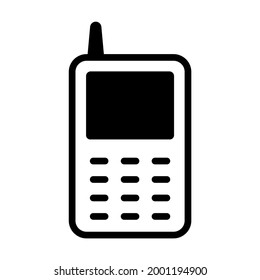 Icono vector de teléfono inalámbrico- Ilustración vectorial de alta calidad de estilo negro.