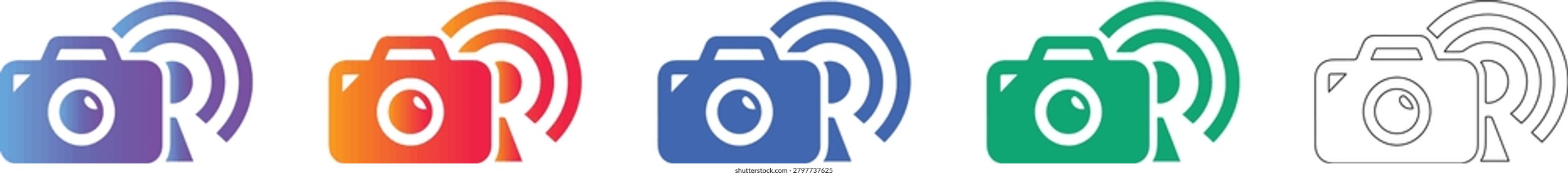 Wireless Photography and Remote Capture Icons vol 454