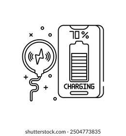 Wireless-Netzübergangssymbol, Vektorgrafik