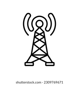Symbol für die drahtlose Übertragung in Vektorgrafik. Illustration