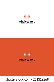 Wireless provider company logo teamplate.