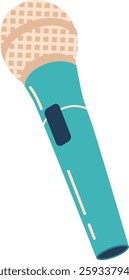 Wireless radio microphone vector illustration