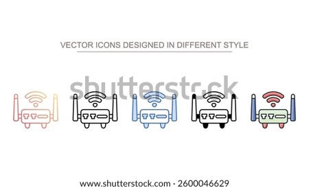 Wireless Reciever icon design with white background stock illustration