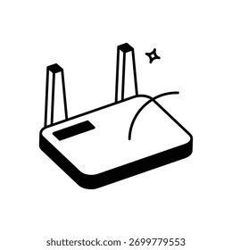 Wireless Router icon clean and modern vector illustration