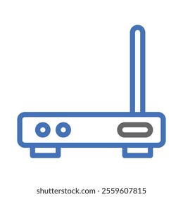 Wireless router icon. Concept of internet connection and network.