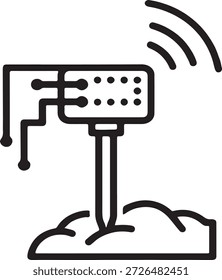 Wireless Router Icon for High-Speed Internet Connectivity, Local Area Network (LAN) and Modern Communication Technology