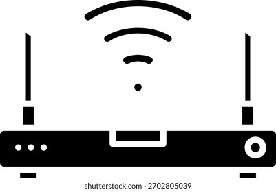 Icono del router inalámbrico, símbolo de conexión a Internet