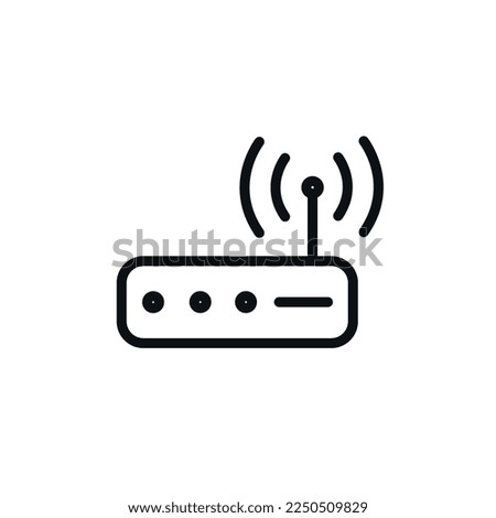 Wireless router icon. Vector isolated on white background.
