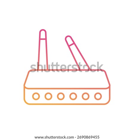 Wireless Router Icon vector stock illustration