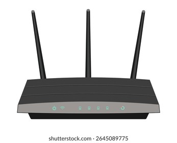 Wireless router with three antennas
